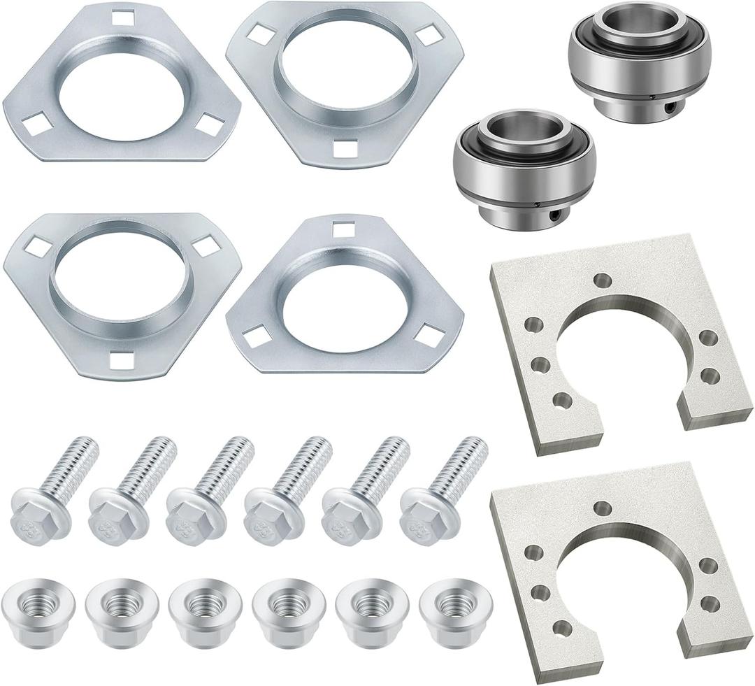 Go-Kart Rear Live Axle Bearing Kit 3-Hole for Go Karts Mini Bikes Trikes Off Road ATV