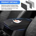 Autorder Center Console Cover for 2024 2025 2026 Toyota Tacoma Accessories Armrest Cover Anti-Scratch Middle Console Pad Leather Armrest Protector