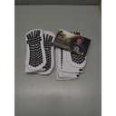 Lux Dual Grip Socks - Soccer Grip Socks for Men and Women. GripArray Performance & Comfort (Large, White (3 Packs))