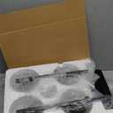 4-Light Bathroom Light Fixtures, Matte Black Modern Vanity Lights with Clear Glass Shades, Bathroom Wall Lamp for Mirror Living Room Cabinet Bedroom Porch