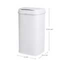 Ubbi Adult Diaper Pail, Steel Odor Locking, No Special Bag Required, Awards-Winning, Modern Design, White