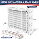 16x20x4 AC Furnace Air Filter Compatible with Honeywell FC100A1003, MERV 11 HAVC Filter Replacement, Actual Size:15.94"x19.75"x4.38",Pack of 2