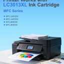 LC3013XL Ink Cartridges 4 Pack High Yield Replacement for Brother LC3013 LC3013 XL Work with MFC-J491DW MFC-J497DW MFC-J895DW MFC-J690DW Printers (BK/C/M/Y)
