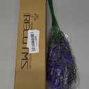 RECUTMS Artificial Greenery Lavender Fake Shrubs Flowers 8 Bundles UV Resistant Hanging Planter Flora Fence Indoor Outside Decor Wedding Table Flowers Arrangement Bouquet Filler (Purple)