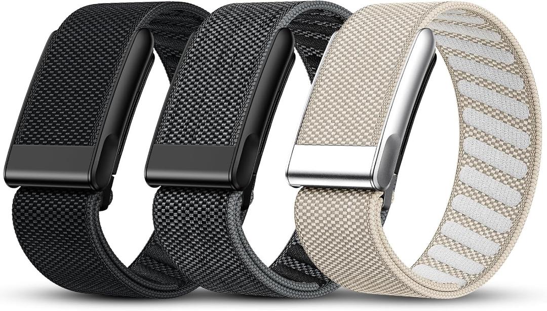 Tensea 3 Packs Nylon Sport Band Compatible with WHOOP 5.0/MG, One, Peak & Life Breathable Loop Strap, Comfortable Wristband, Quick-Dry Replacement Watchband Accessories for Men Women, NOT for WHOOP 4.0