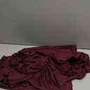 Women Deep V Neck Ruched Maxi Dress Sleeveless Halter Gown Cocktail Evening Formal Dresses (Medium, Wine Red)