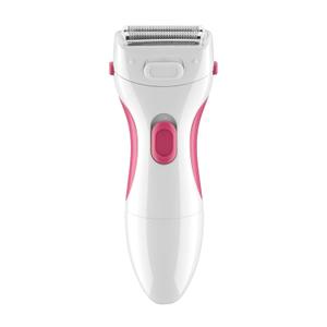 Conair Body and Facial Hair Removal for Women, Cordless Electric Dual Foil Shaver & Trimmer, Perfect for Face, Ear/Nose, Eyebrows, Legs, and Bikini Lines (1 Count (Pack of 1), White/Pink)