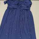 Wedtrend Sparkly Cocktail Dresses Ruffle Strap Party 80s Prom Dress for Teens Homecoming Short Formal Dress (Blue, L)