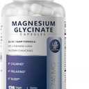 iMATCHME Magnesium Glycinate 850mg Capsules with L-Theanine, Chamomile & GABA for Sleep, Calmness, Muscle, Bone Health & Immune Support, Magnesium for Women and Men, Vegan, High-Absorption, 120 Count, Exp Date: 02/2028
