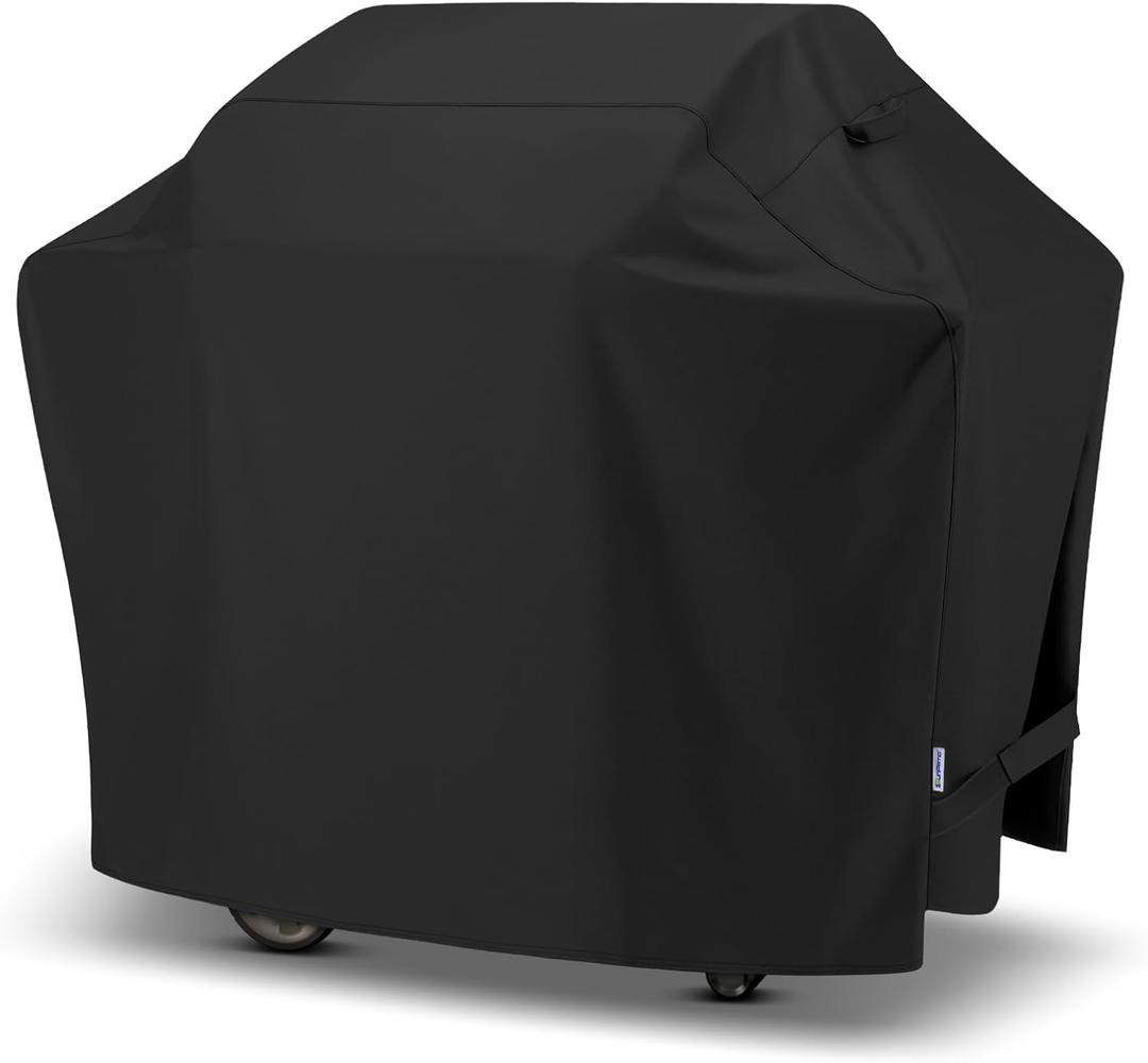 SunPatio Grill Cover 55 Inch, Outdoor Heavy Duty Waterproof Barbecue Gas Cover, UV & Fade Resistant, All Weather Protection Compatible for Weber Charbroil Nexgrill Kenmore Grills and More, Black SunPatio Grill Cover 55 Inch, Outdoor Heavy Duty Waterproof Barbecue Gas Cover, UV & Fade Resistant, All Weather Protection Compatible for Weber Charbroil Nexgrill Kenmore Grills and More, Black