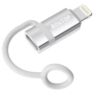 [MFi Certified] USB C to Lightning Adapter, Type C to Lightning Adapter Support 36W PD Fast Charging Compatible with iPhone iPad Silver