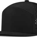 Performance Snapback Hats for Men Women,Flat Bill Cap,Golf,Running,Workout
