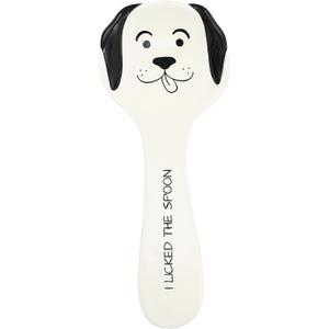 Pavilion Gift Company - Dog Licked The Spoon-10 Spoon Rest, 10", White