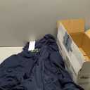 U2SKIIN Men's 100% Cotton Lightweight Robe, Soft Breathable Bathrobe with Pockets, Classic Kimono Spa Robe for Men (Large-X-Large, Navy)