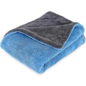 LIVOS Extra Large Car Drying Towel, Twisted Terry Microfiber Towels for Cars, 1000GSM Professional Quick Dry Cleaning Cloth for Car, Scratch-Free, Absorbent Wash Towel, 25" x 36" (Blue&Grey) (25" x 36", Blue)