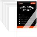 100 Pack Jumbo Card Sleeves Size XL (5.9"x8.1") 4 Mil - Oversized Card Sleeves for TCG Trading Cards, Exact Fit Plastic Sleeves with Snug Fit & Easy Insertion