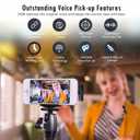 Wireless Lavalier Microphone for iPhone, Premium Lapel-on Mic with 80ft Distance of Ultra-Clear Pick-up Voice and Noise-Canceling for Tiktok, YouTube, Recording, and Vlogging(1RX&1TX)