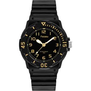Kids Analog Watch for Boys Girls,50M Waterproof Children Quartz Soft Strap,Easy to Read Learn Time Watch for Kids Ages 3-12
