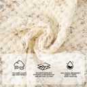 6-Piece 100% Cotton Towel Set – Soft, Quick-Dry, Lint-Free – Ideal for Bath, Gym & Travel – 2 Bath, 2 Hand, 2 Washcloths (Light Brown)