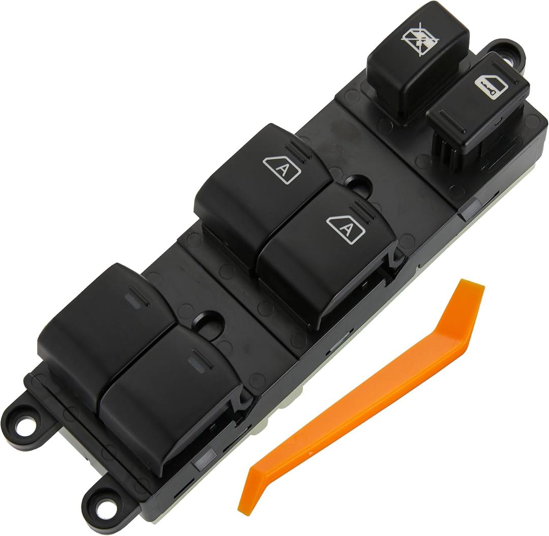 Power Window Switch Fits for Nissan Maxima 2004-2008,for Infiniti FX35 2003-2004.Driver Side Control Door Vidrios Master Switch.Replace254017Y010,25401ZK30A