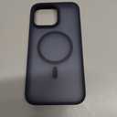 MOCCA Strong Magnetic for iPhone 15 Pro Max Case, [Compatible with Magsafe][13FT Military Drop Protection] Slim Translucent Matte Shockproof Case for iPhone 15 ProMax Case 6.7'', Deep Blue Pack of 2