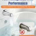 Universal Bathtub Faucet Tub Spout Fast-Fill, No-Leak, Easy Install Metal Tub Faucet Replacement, Fits 1/2" Slip-Fit Copper Pipe and 1/2" IPS & 3/4" IPS Thread Connections (Chrome)