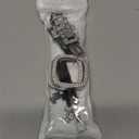 Dsytom Bling Stylish Watch Band Compatible With Fitbit Versa 4, Sense 2, Versa 3, Sense - Cute Strap With Rhinestone Protective Case Cover for Women (Silver)