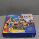 JAMBO Premium Triple Water Slide with 3 Bodyboards, 20Ft Heavy Duty Slip Splash and Slides-Advanced 3-Way Sprinkler System, Splash Pad Mat Backyard Summer Outdoor Water Toys n Long Slides for Kids