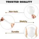 JOYIN 150 Pcs White Balloons, Different Sizes 18 12 10 5 Inch White Latex Balloon Arch Kit with Instruction for Birthday Decoration Party Graduation Wedding Holiday