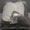 Westinghouse Electric Blanket Heated Throw, Super Cozy Luxury Faux Fur & Sherpa with 6 Heating Levels & 2-10 Hours Auto Off, Fast Heating & Overheat Protection, 50x60 Inch, Charcoal (Darkgrey Stripe)