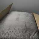 Futon Mattres Full Size 6",Flannel Floor Foldable for Adults,Floor Futon Mattress,High Density Shredded Foam Filling Mattress for Bedroom,Living (Frame Not Included), 54 x 80,Gray (Grey)