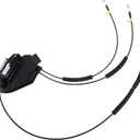 Rear Left Side Door Latch Actuator with Cable Assembly Fit for Nissan Pathfinder - Pack of 1 Black Premium Fit Design