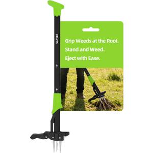 Garvee 40" Long Handle Stand Up Weed Puller - 4-Claw with Ejector Gardening Hand Weeding Tool Easy-Eject Easily Remove Weeds Without Bending, Pulling, or Kneeling.