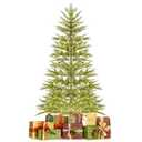 6.5 FT Pre-Lit Christmas Tree Hinged with 470 PE Branch Tips Timer & 430 Lights