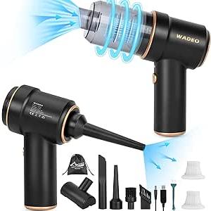 Handheld Vacuum Cleaner Cordless, 9000PA Car Vacuum Cleaner, USB Rechargeable, Mini Vacuum Cleaner, Wet Dry Vacuum Cleaner for Home, Office, Pet Hair, Car, Keyboard, Makeup Bag, Computer