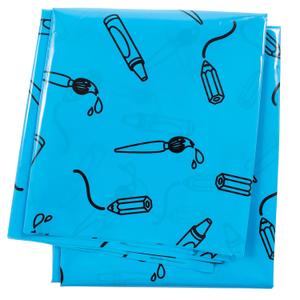 READY 2 LEARN Messy Mat | Protect Tables and Floors While Crafting | Washable High Chair Mat | Waterproof | Reusable and Lightweight | 60L x 60W