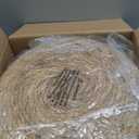 Cpintltr Ottoman Outdoor Sea Grass Stool Poufs Hand Woven Round Foot Stool for Sofa Desk Soft Step Stool Padded Foot Rest Multiple Colors Decorative Furniture Natural/Brown