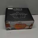 Pumpkin Enameled Cast Iron Dutch Oven with Lid, 4.5 QT Dual Handles and Heavy Duty Pot, Oven Safe up to 500F for Bread Baking, Braising, Cooking and Family Gifts, Cyan