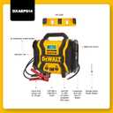 DEWALT DXAEPS14 2000 Peak Battery Amp 12V Automotive Battery Booster Jump Starter/Power Station with 120 PSI Compressor, 500W AC Power Inverter, and 15W USBa & 25W USB Ports