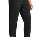 SANTINY Women's Fleece Lined Joggers Pockets Drawstring Waterproof Sweatpants Thermal Ski Running Winter Hiking Pants Women