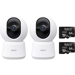 ARENTI P2Q Indoor Camera 2PC & 64G TF Card 2PC