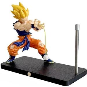 Super Saiyan Night Light, LED Wave Effect, Magnetic Display Stand Blue