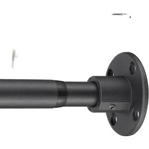 Heavy Duty Shower Rod - Industrial Shower Curtain Rod Wall Mounted for Bathroom,Room Divider,Outdoor Patio - 28 to 62"Adjustable Closet Rod for Hanging Clothes,Black Heavy Duty Shower Rod - Industrial Shower Curtain Rod Wall Mounted for Bathroom,Room Divider,Outdoor Patio - 28 to 62"Adjustable Closet Rod for Hanging Clothes,Black
