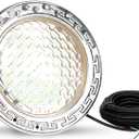 120V Pool Light for Inground Pools, 10 Inch LED Pool Lights with 50FT Cord, Underwater Swimming Pool Lights Suitable for 10 Inch Wet Niche, Input AC120V, 35W, White Light Pool Light