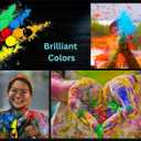 Elle's Party House - Holi Powder, 10 Pack X 100 Grams Each, Multi-Color, Holi Color Powder for Color Run Chalk Paint Gender Reveal Festival Diwali Rangoli