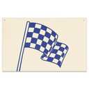Boy Room Decor, Playroom Decor, Little Racer Dude Race Car Room Canvas Banner, Buffalo Plaid Racing Flag Hanging Flag Banner Perfect for Kids Nursery and Playroom Wall Decor, Racing Enthusiast Gifts
