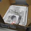 Furologee End Table with Charging Station, Nightstand with Fabric Drawers, Side Tables with USB Ports & Outlets, Night Stand with Storage Shelf & Hooks, for Living Room/Bedroom, White (1 pc) (14.96"D x 11"W x 23.6"H)