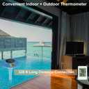 Wireless Pool Thermometer, Digital Pool Thermometer Floating Easy Read–IPX8 Waterproof Solar Temperature Gauge for Pool, Aquarium, Pond,