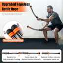 Portable Ropeless Battle Ropes, Adjustable Weights Cordless Battle Ropes. | Adjustable Weights,Cordless,With Storage Bag and Training Poster, Workout Rope for Strength, HIIT and Low-Impact Training