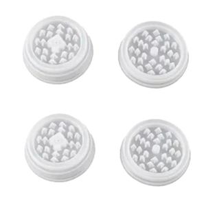 4Pcs White DIY Silicone Mold for Resin Art Crafts, Grinder High Toughness Silicone Resin Casting Grinding Mold Sculpture Supplies